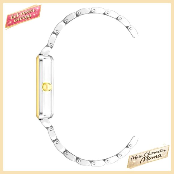 Petite Glitter Accented Bracelet Watch with Mineral Crystal display picture 2